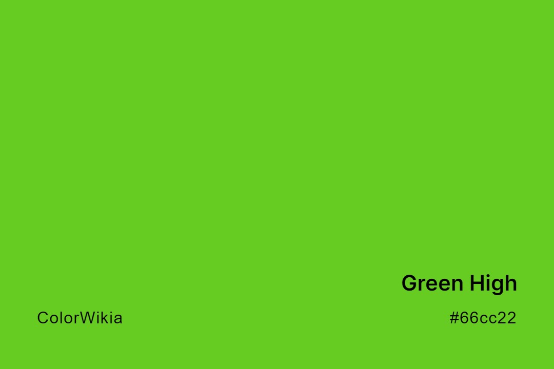green high color 66cc22