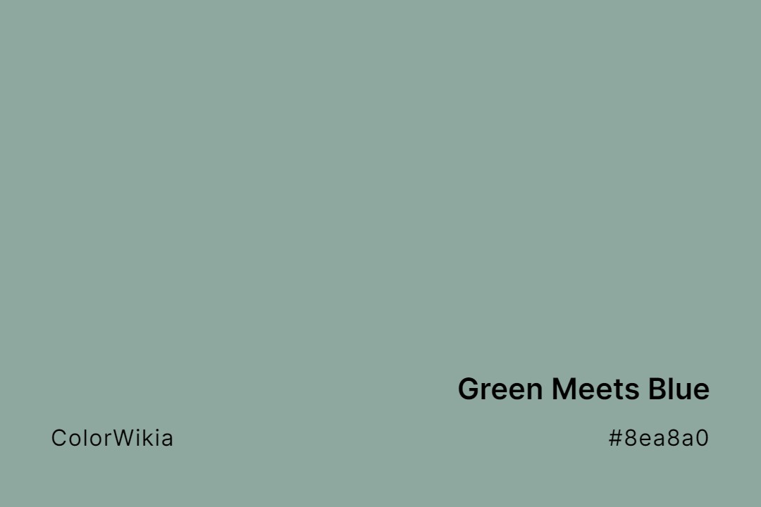 Green Meets Blue Color – #8ea8a0: Codes and Complete Breakdown