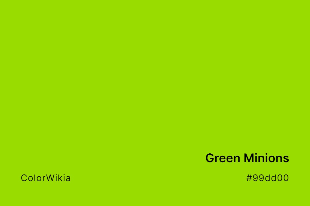 Green Minions Color – #99dd00: Codes and Complete Breakdown