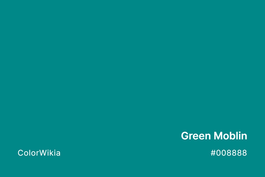 Green Moblin Color – #008888: Codes and Complete Breakdown