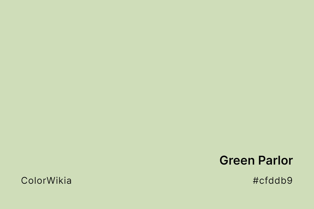 green parlor color cfddb9