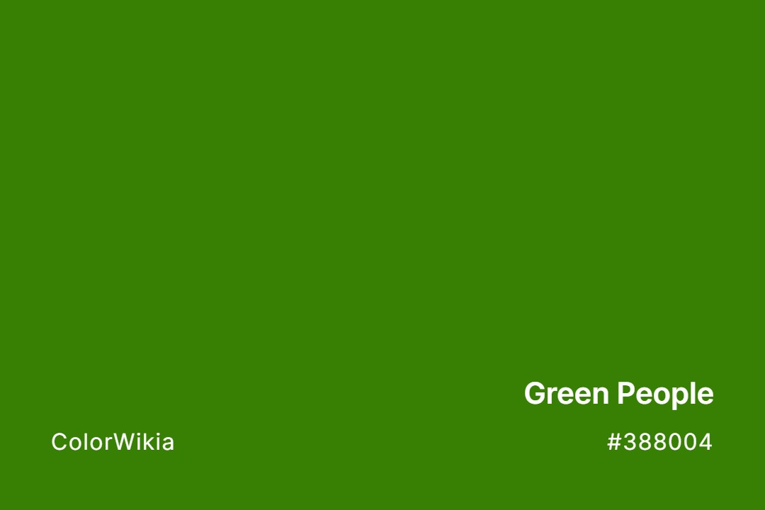 Green People Color – #388004: Codes and Complete Breakdown