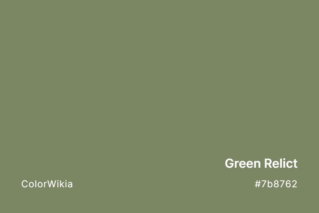 Green Relict Color – #7b8762: Codes and Complete Breakdown