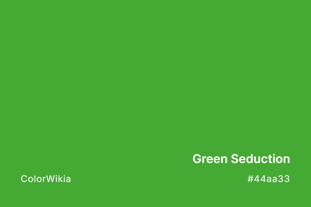 green seduction color 44aa33