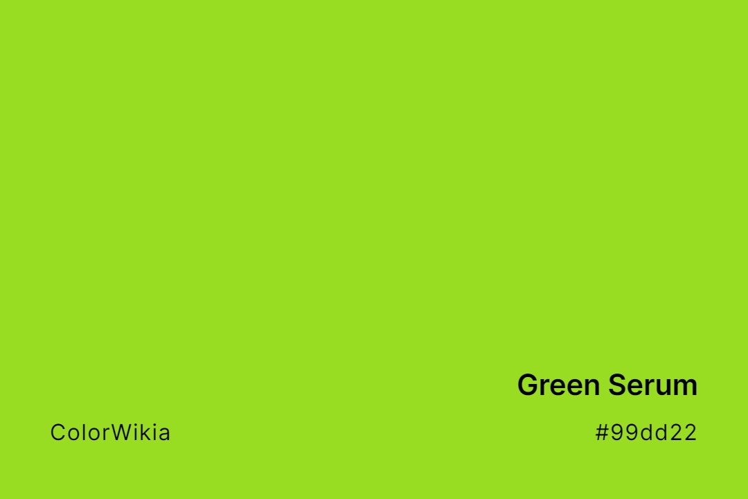 Green Serum Color – #99dd22: Codes and Complete Breakdown