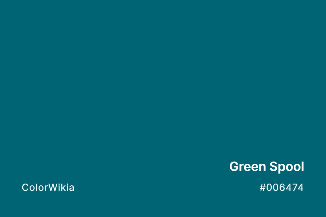 Green Spool Color – #006474: Codes and Complete Breakdown