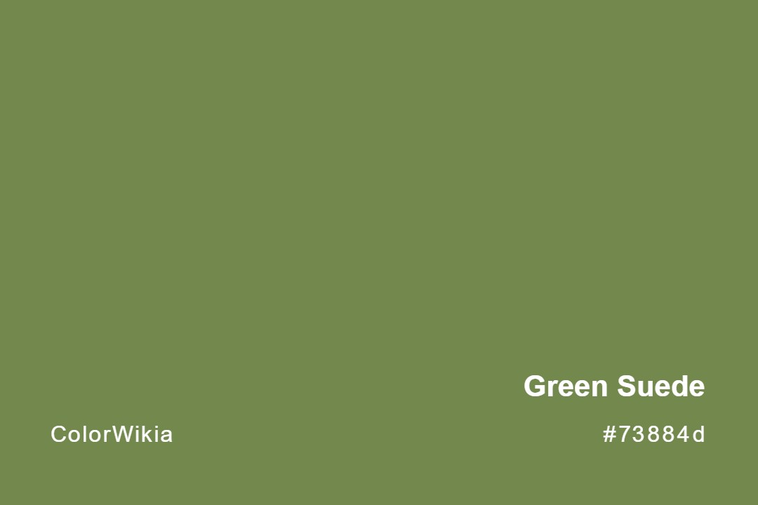 green suede color 73884d