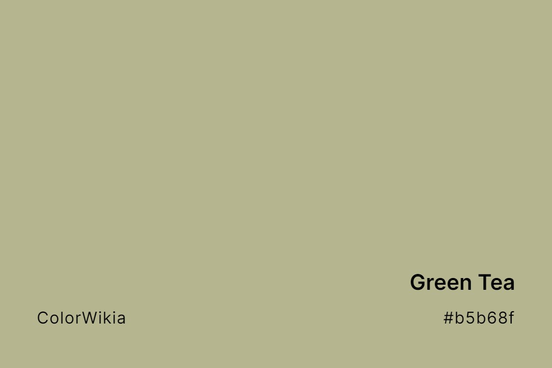 green tea color b5b68f
