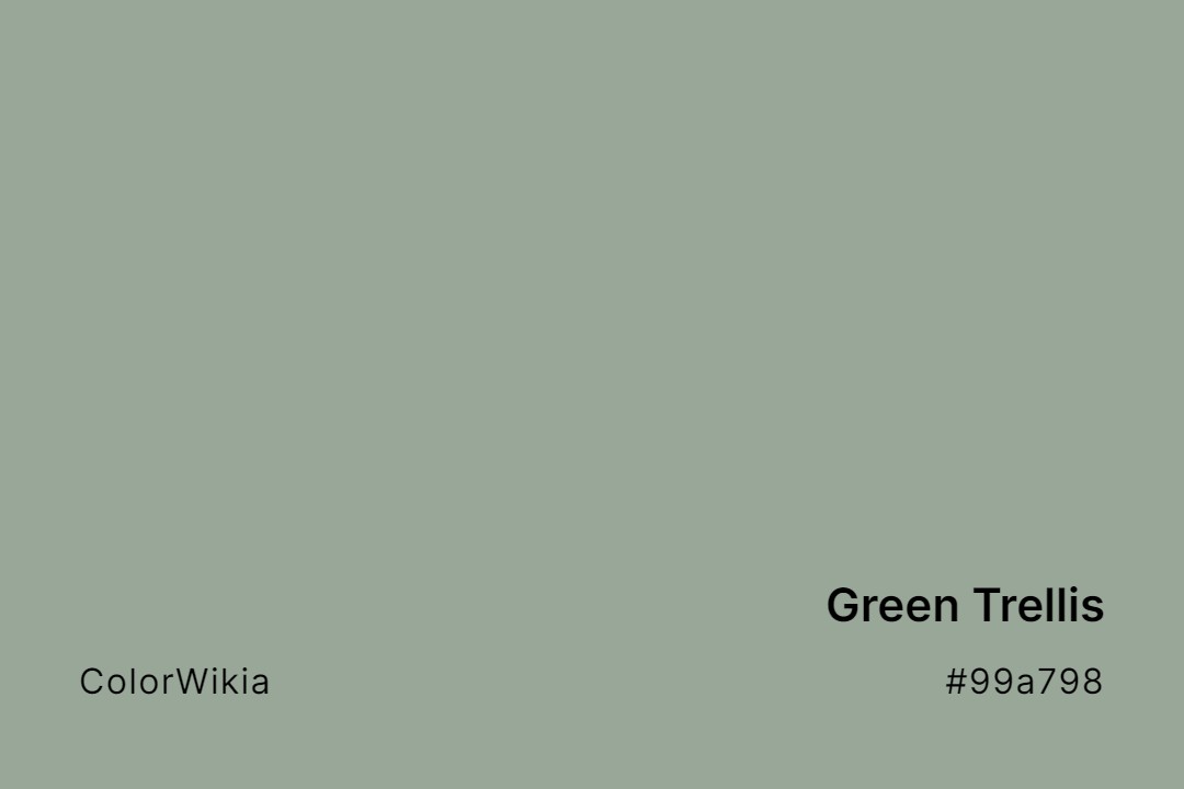 green trellis color 99a798