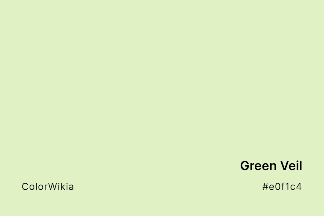 Green Veil Color – #e0f1c4: Codes and Complete Breakdown