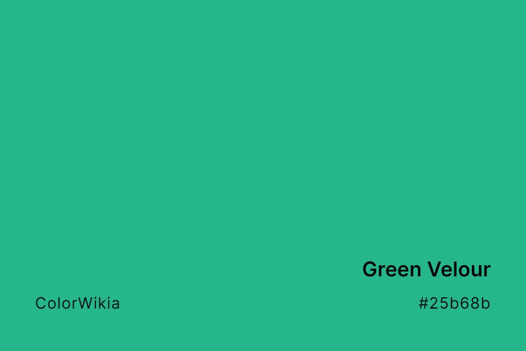 Green Velour Color – #25b68b: Codes and Complete Breakdown
