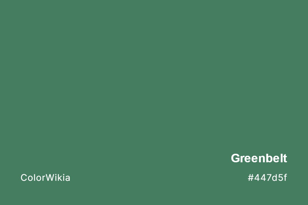 Greenbelt Color – #447d5f: Codes and Complete Breakdown