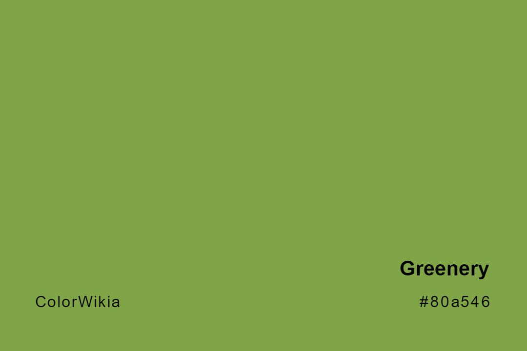 greenery color 80a546
