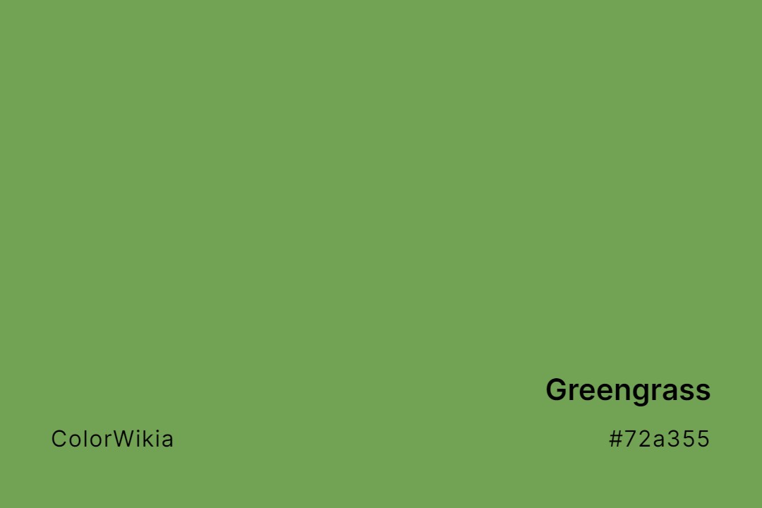 Greengrass Color – #72a355: Codes and Complete Breakdown