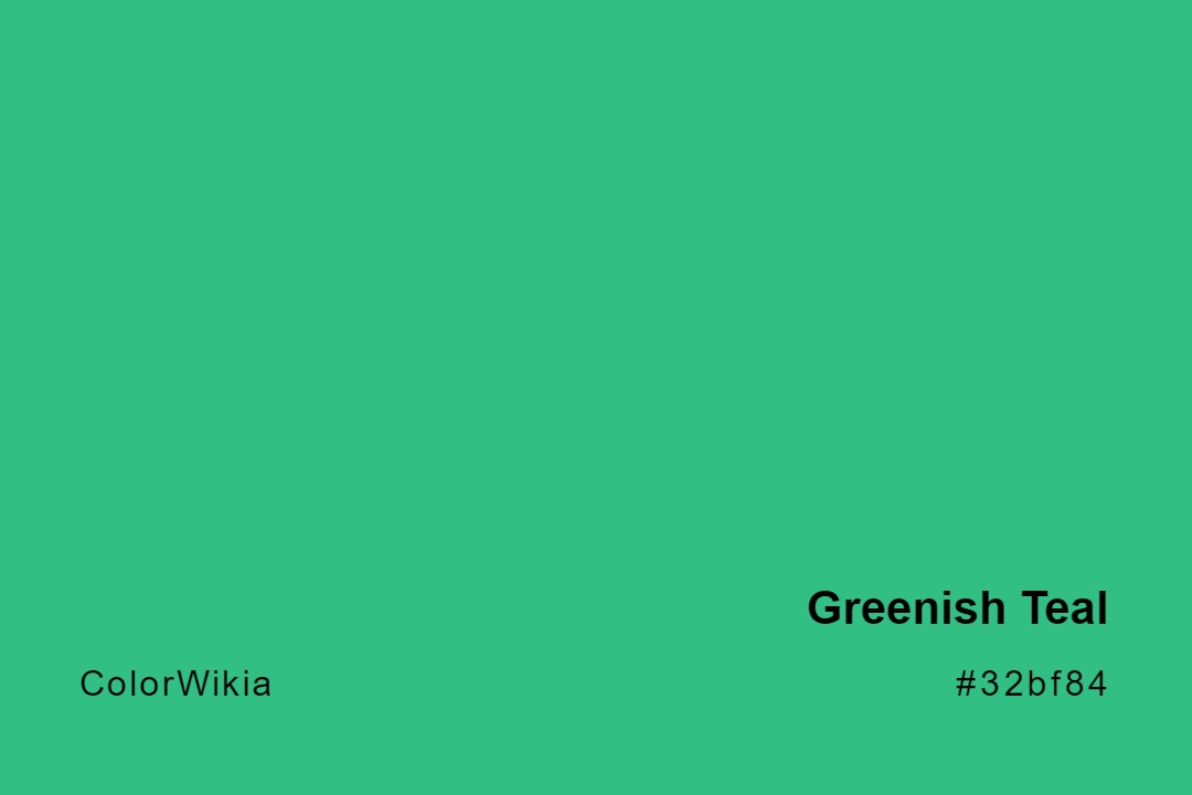 greenish teal color 32bf84