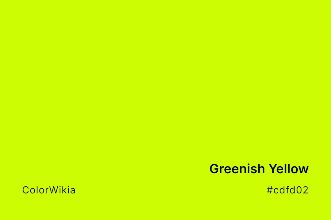 greenish yellow color cdfd02