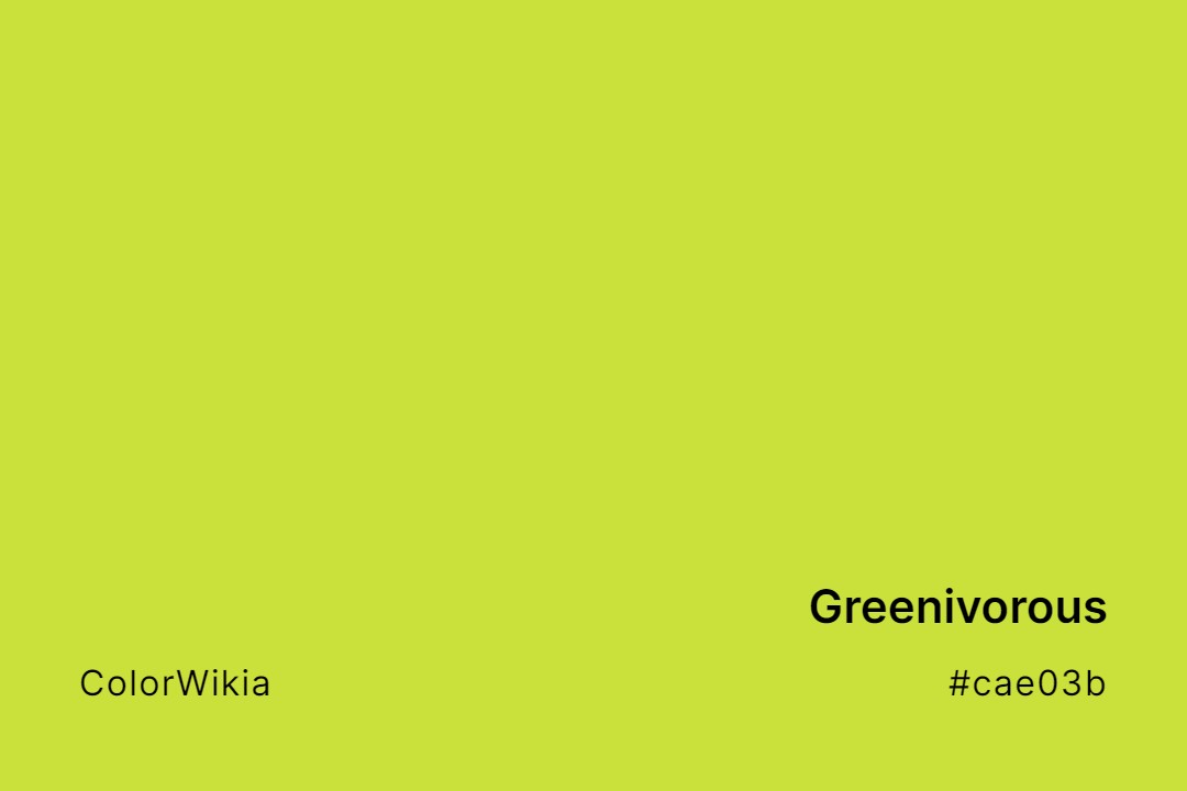 Greenivorous Color – #cae03b: Codes and Complete Breakdown