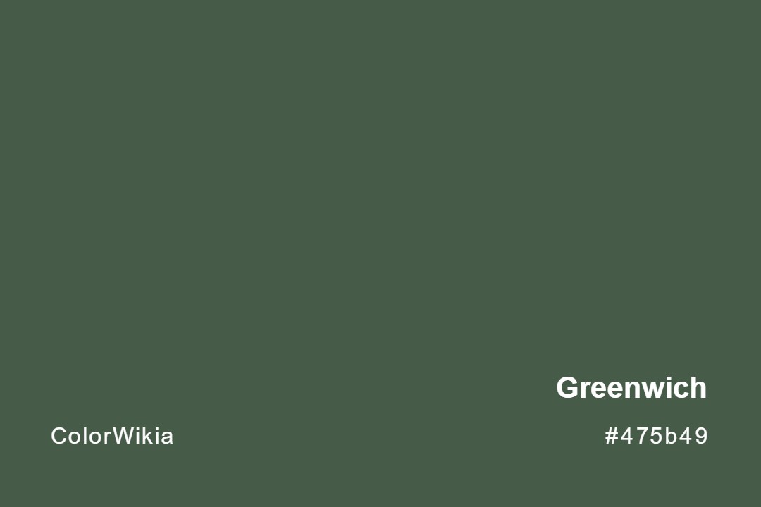 Greenwich Color – #475b49: Codes and Complete Breakdown
