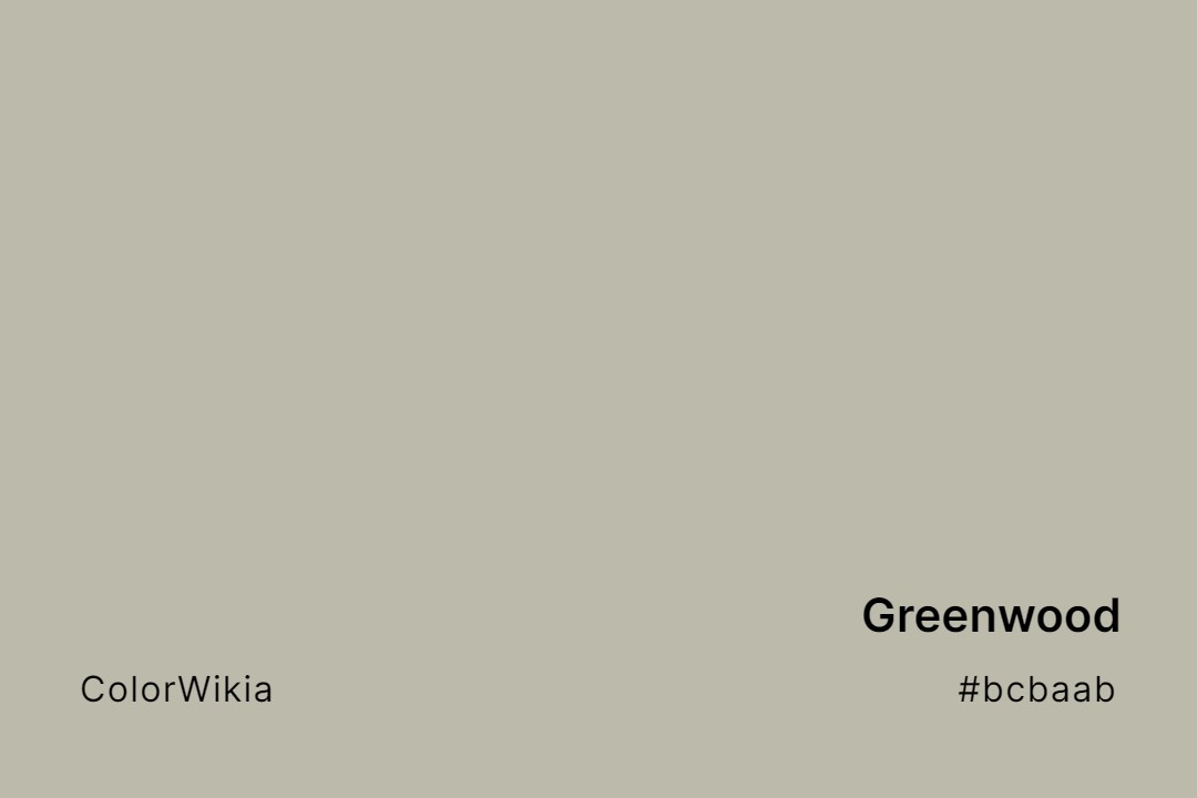 Greenwood Color – #bcbaab: Codes and Complete Breakdown