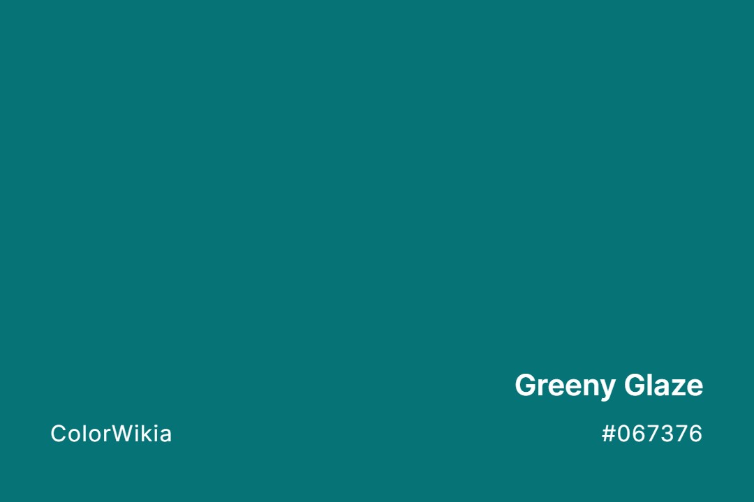 greeny glaze color 067376