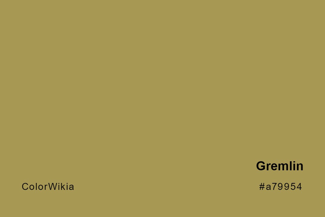 Gremlin Color – #a79954: Codes and Complete Breakdown