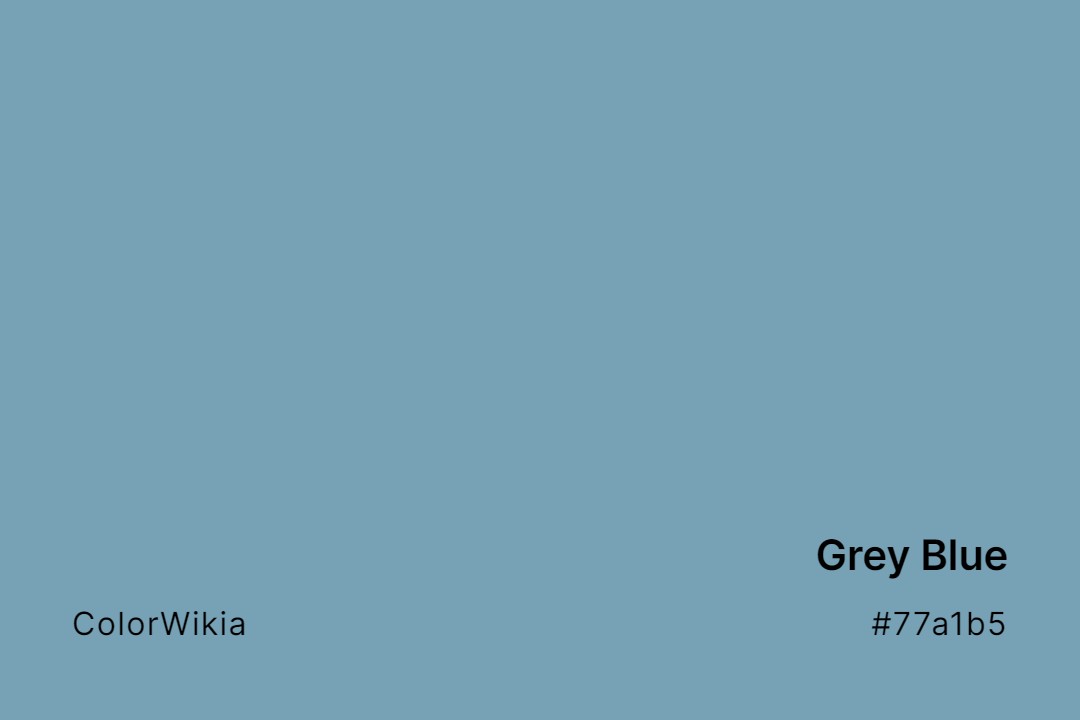 Grey Blue Color – #77a1b5: Codes and Complete Breakdown