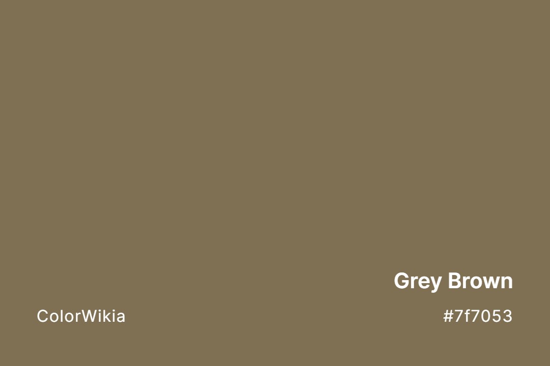 Grey Brown Color – #7f7053: Codes and Complete Breakdown