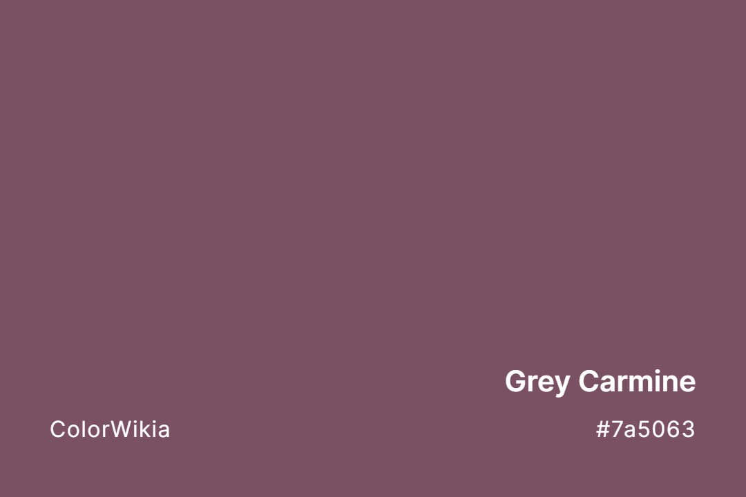 grey carmine color 7a5063