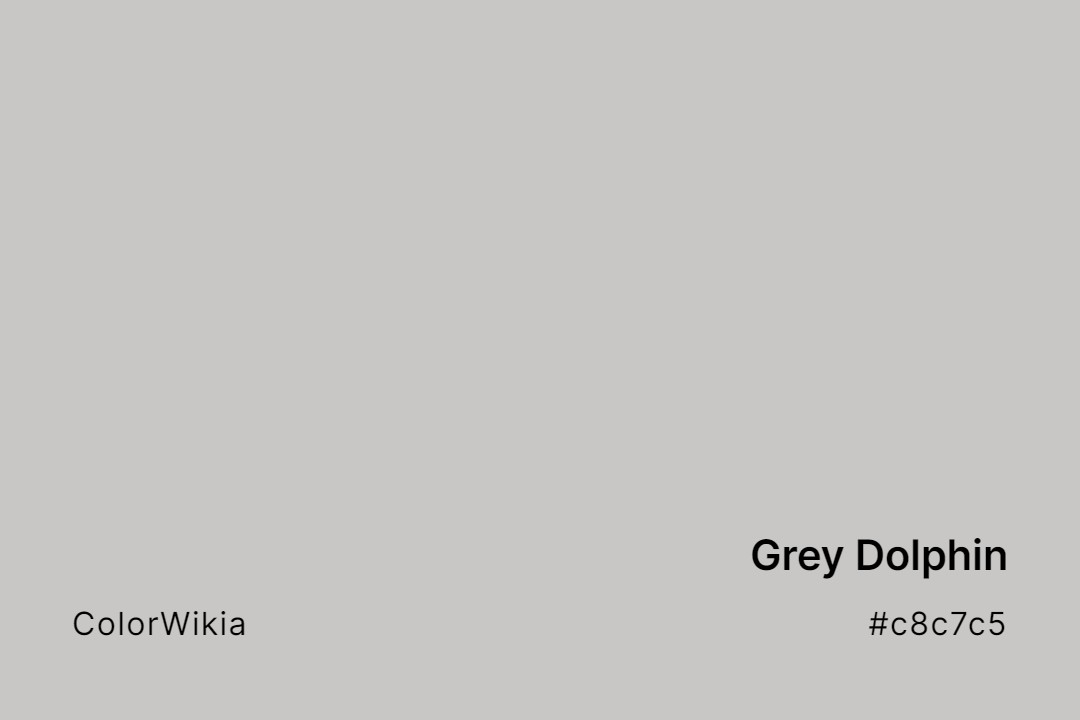 grey dolphin color c8c7c5
