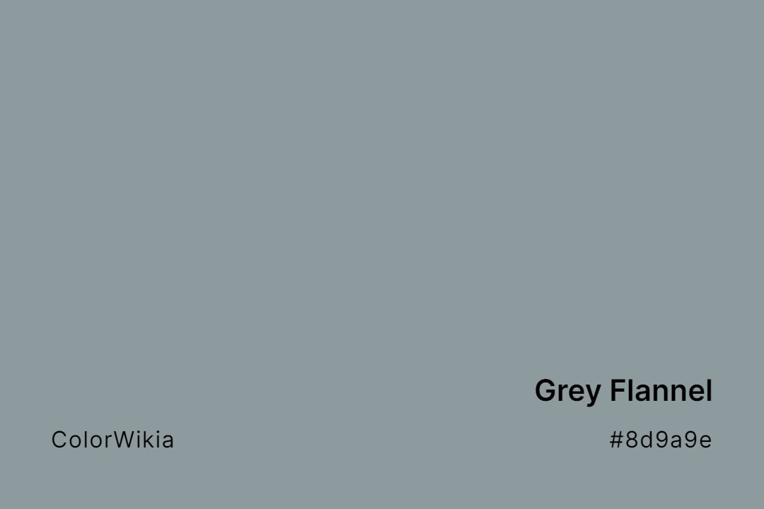 grey flannel color 8d9a9e