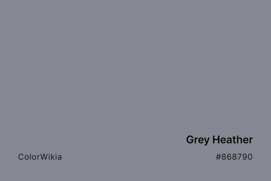 grey heather color 868790