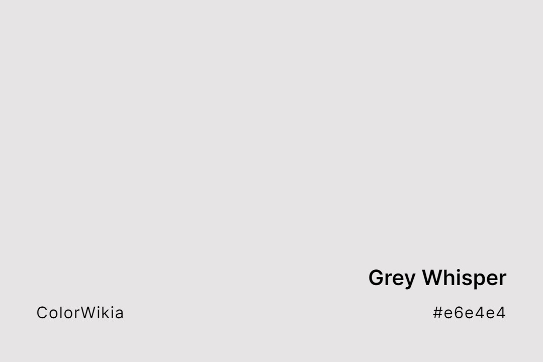 grey whisper color e6e4e4