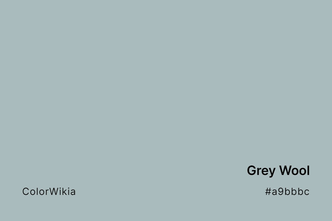 grey wool color a9bbbc