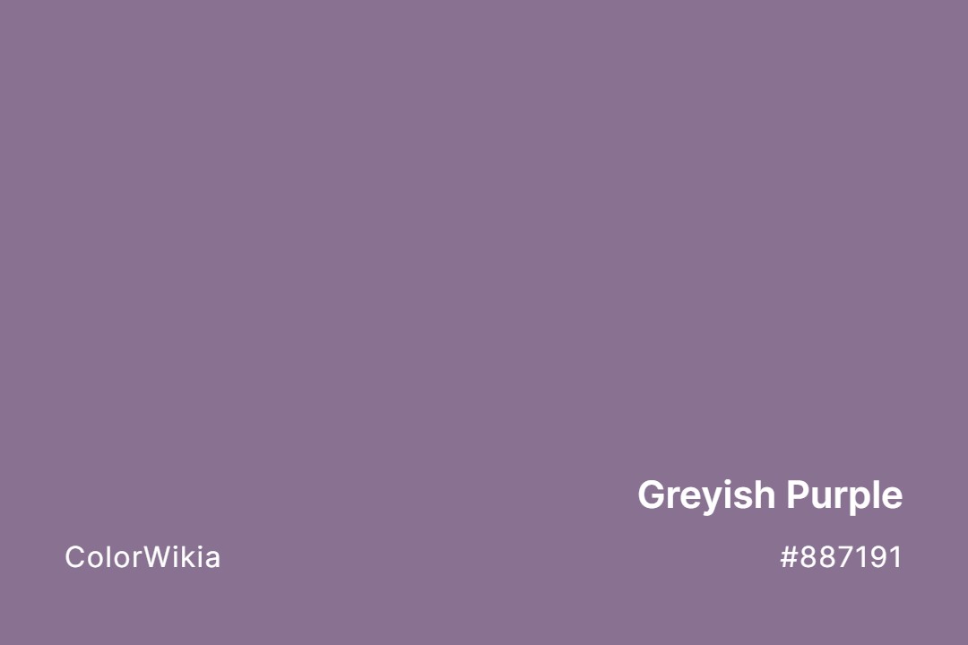 greyish purple color 887191