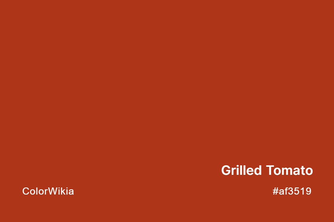 grilled tomato color af3519