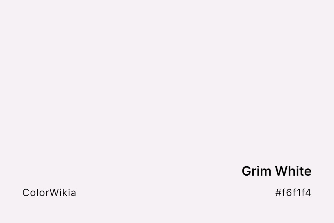 Grim White Color – #f6f1f4: Codes and Complete Breakdown