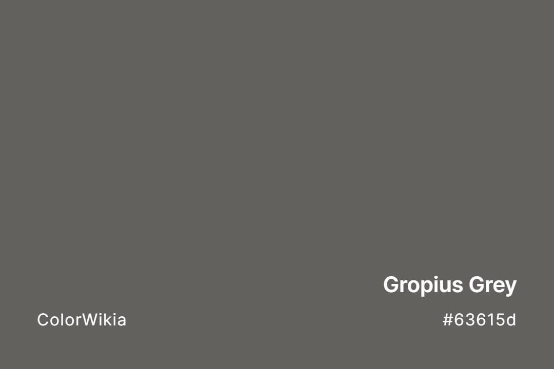 Gropius Grey Color – #63615d: Codes and Complete Breakdown