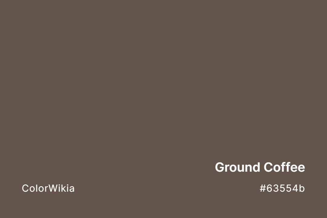 ground coffee color 63554b