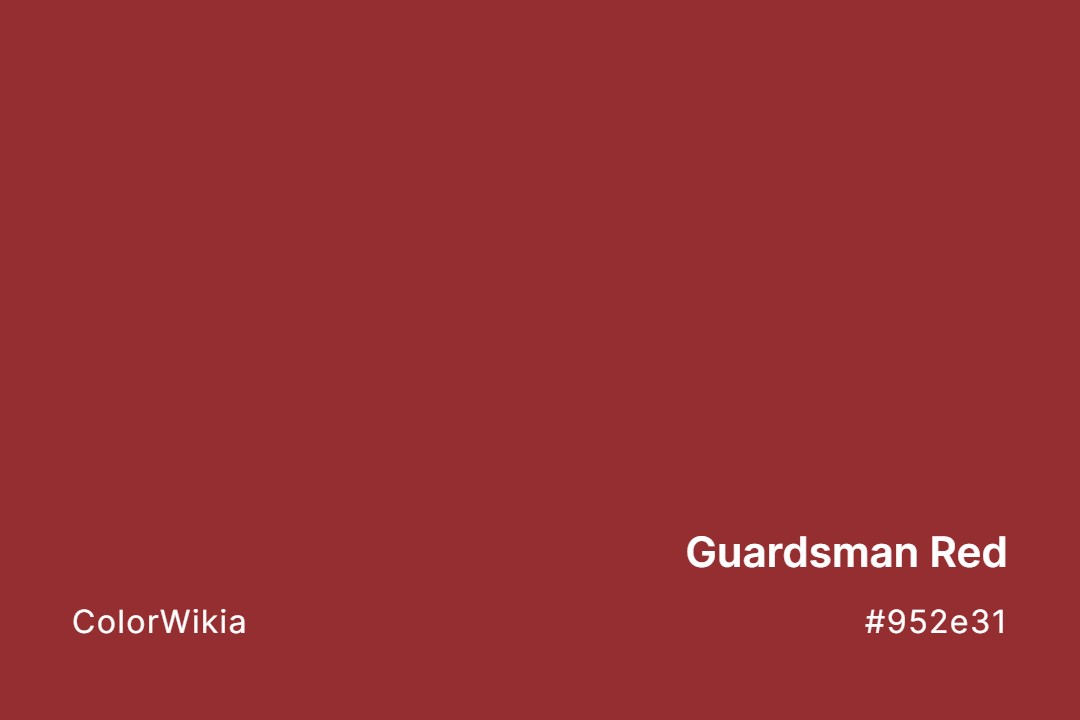 Guardsman Red Color – #952e31: Codes and Complete Breakdown