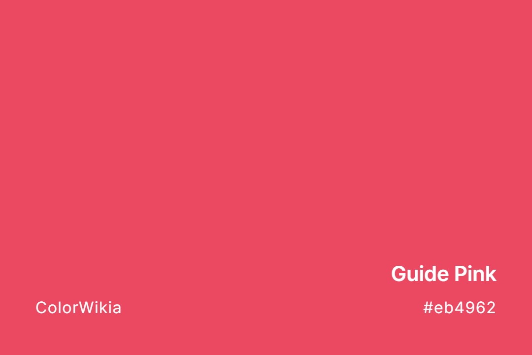 Guide Pink Color – #eb4962: Codes and Complete Breakdown