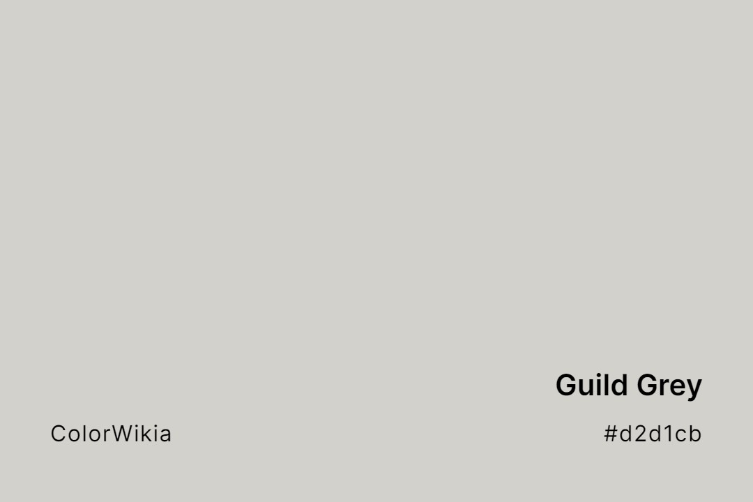 Guild Grey Color – #d2d1cb: Codes and Complete Breakdown