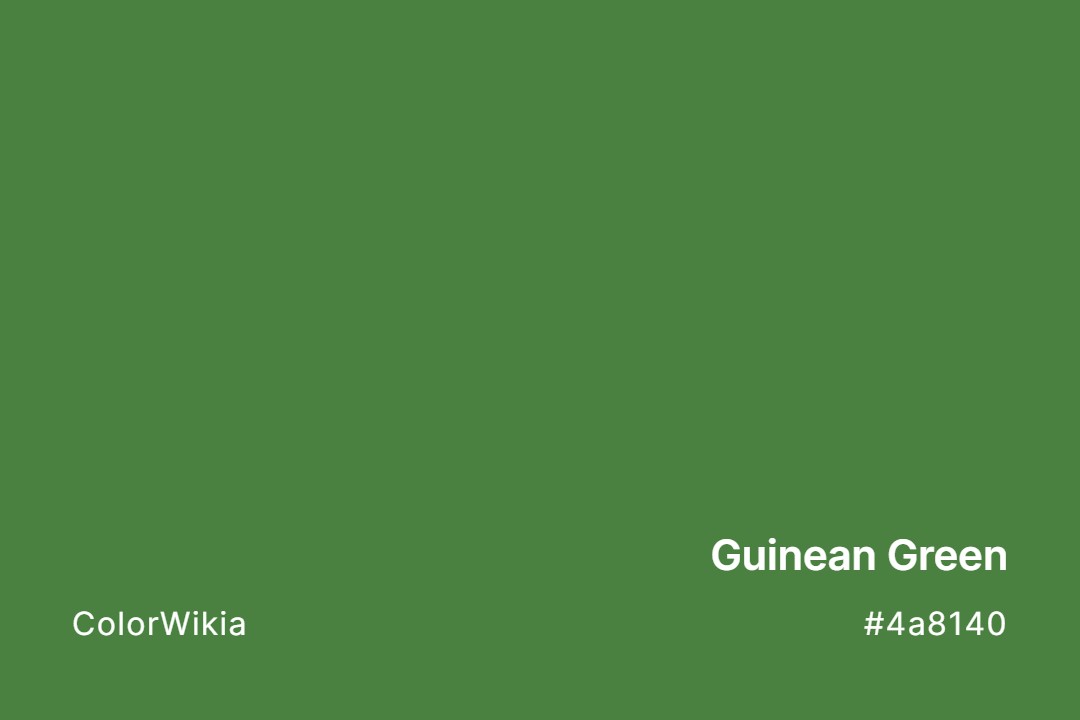 Guinean Green Color – #4a8140: Codes and Complete Breakdown