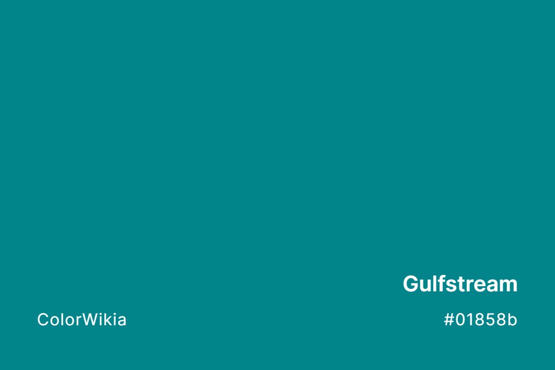 Gulfstream Color – #01858b: Codes and Complete Breakdown