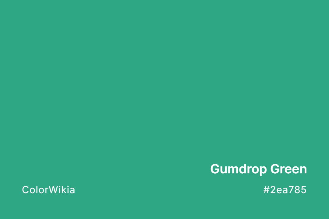 gumdrop green color 2ea785
