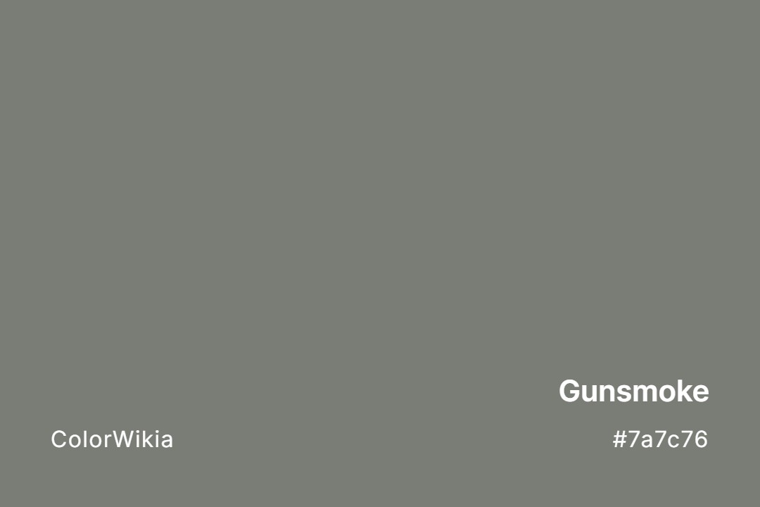 Gunsmoke Color – #7a7c76: Codes and Complete Breakdown