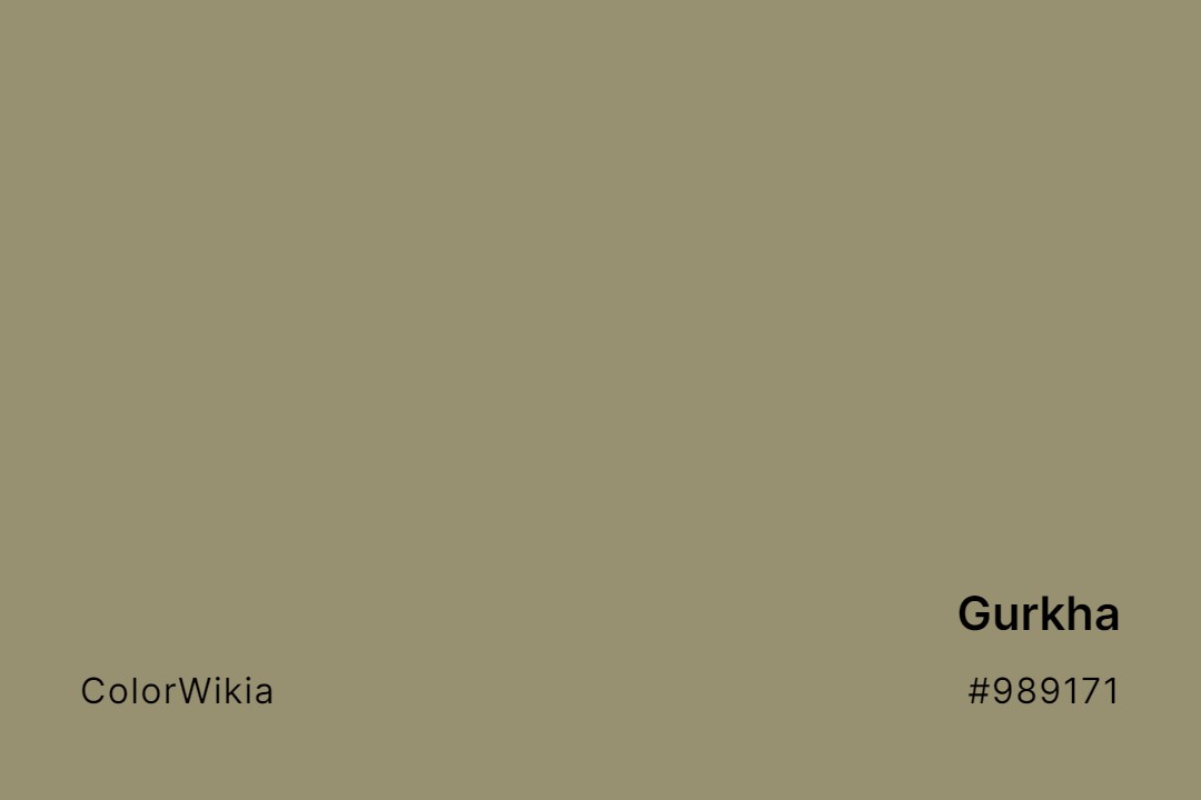 Gurkha Color – #989171: Codes and Complete Breakdown