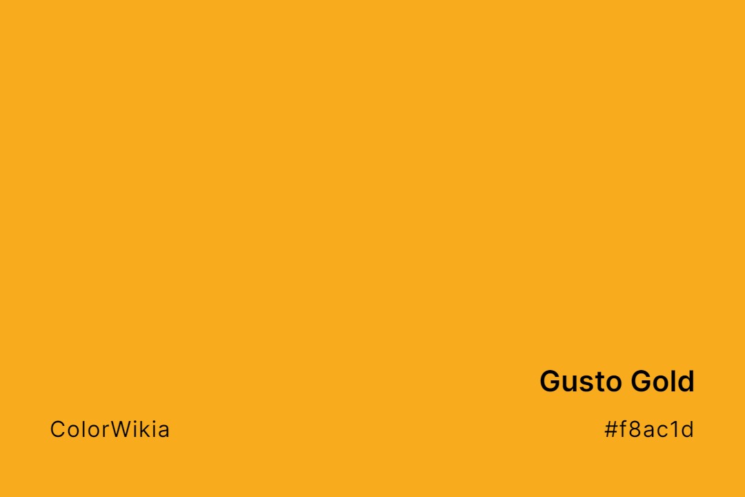 Gusto Gold Color – #f8ac1d: Codes and Complete Breakdown