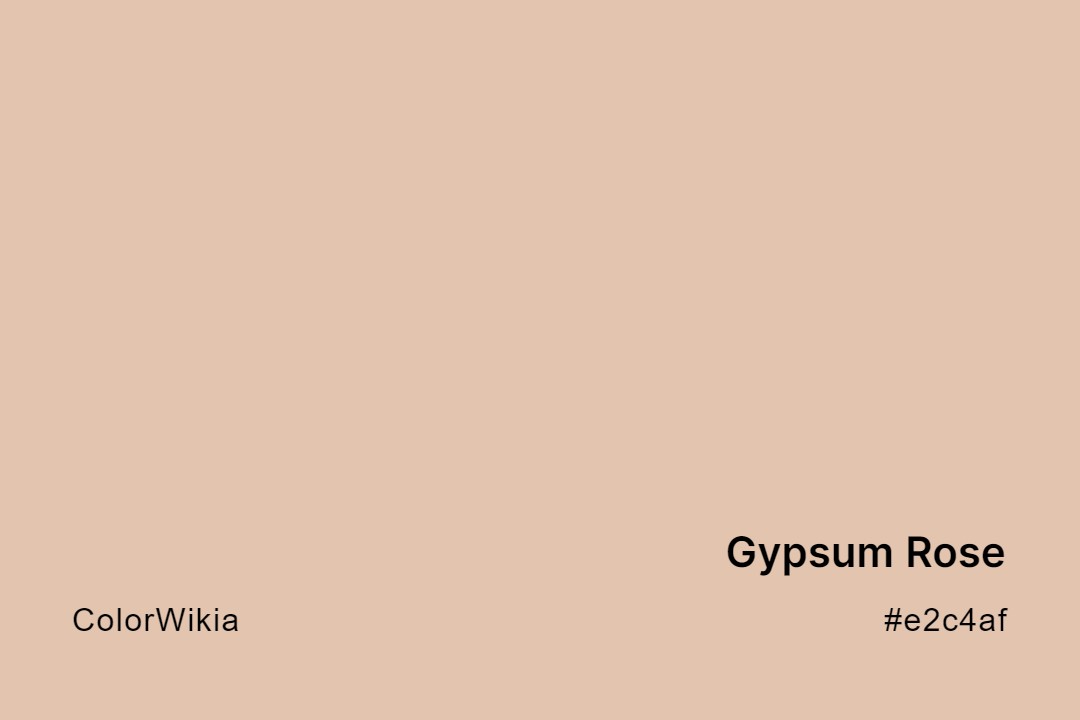 gypsum rose color e2c4af