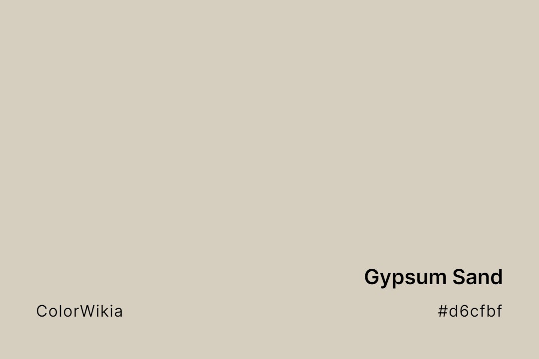 gypsum sand color d6cfbf