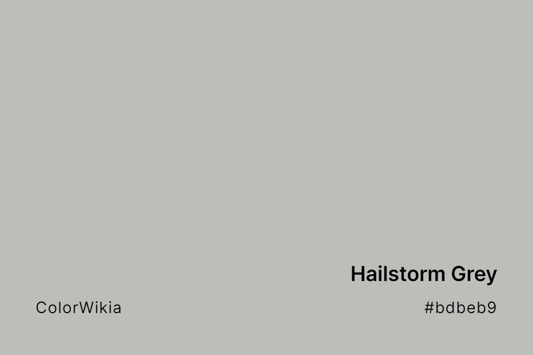 Hailstorm Grey Color – #bdbeb9: Codes and Complete Breakdown